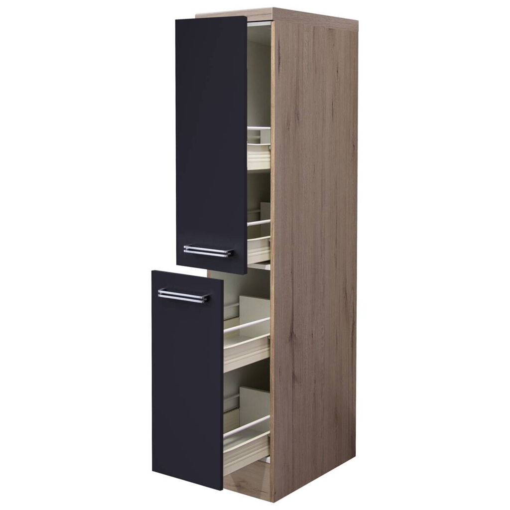 Apothekerschrank Elva anthrazit B/H/T: ca. 30x162x60 cm