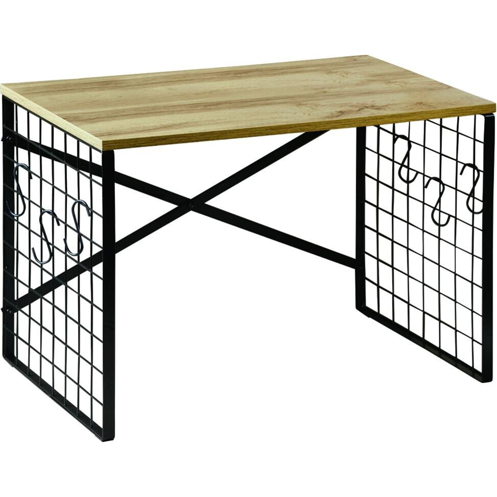 Kesper Mikrowellen Regal braun Metall B/H/T: ca. 52x36,5x32,5 cm