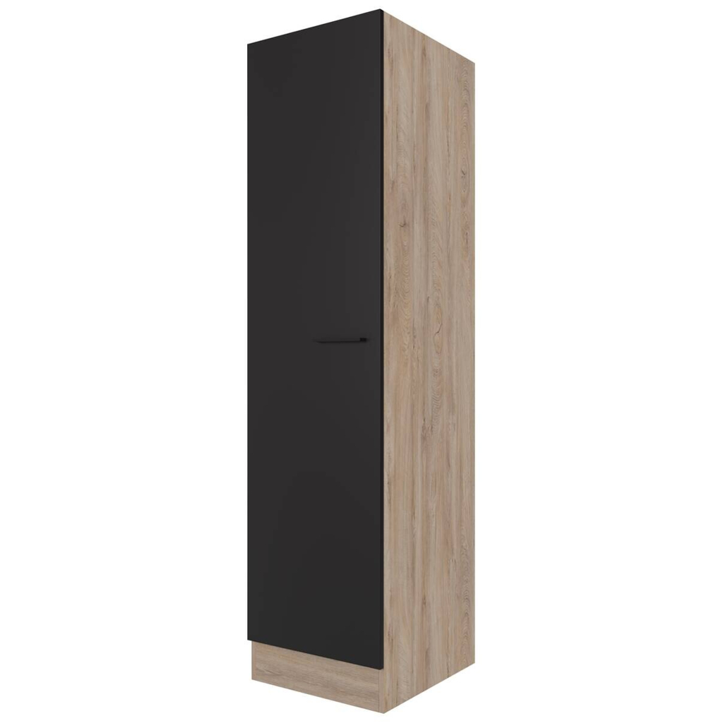 Unterschrank Capri schwarz matt B/H/T: ca. 50x200x57 cm
