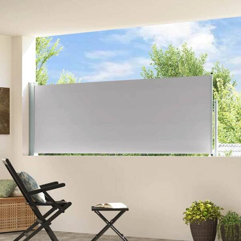 vidaXL Seitenmarkise grau B/H/T/L: ca. 300x100x300x300 cm