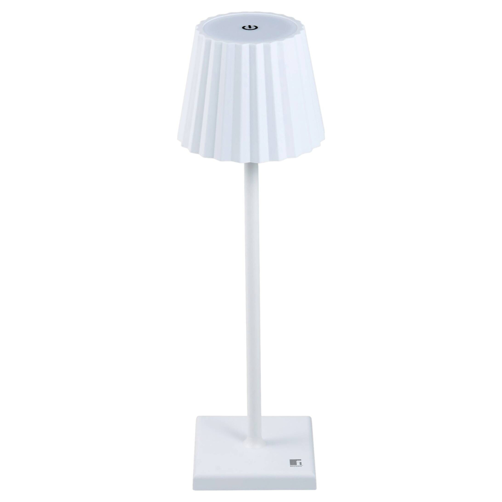 BERGNER LED-Tischleuchte Lines weiß B/H: ca. 11,6x38 cm