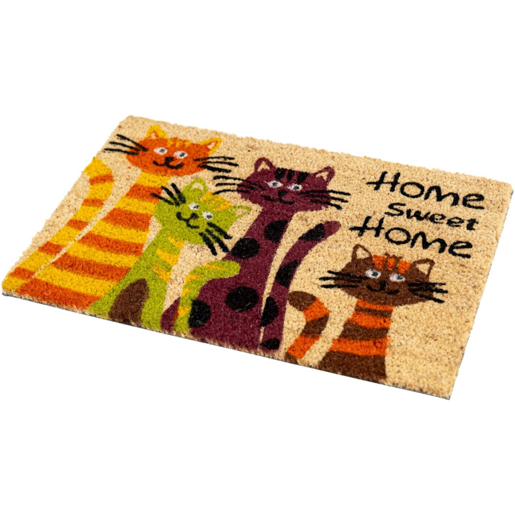 Fußmatte Kokos Cats Multi B/L: ca. 40x60 cm