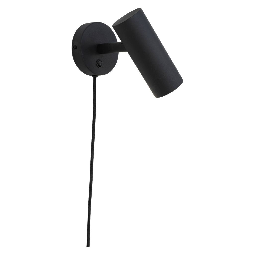 Housenordic Wandleuchte Paris schwarz Stahl B/H/L: ca. 10x22x15 cm GU10 1 Brennstellen 598849900