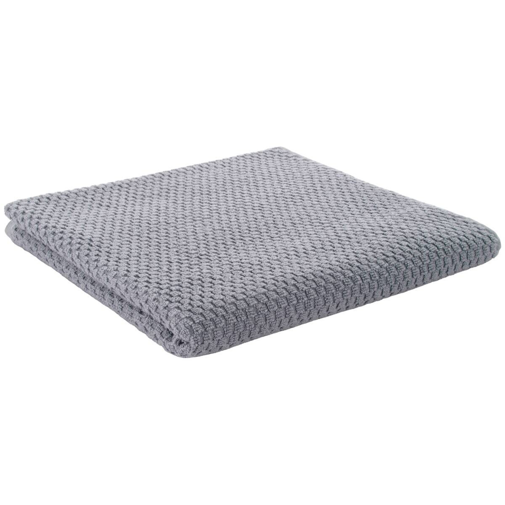 POCOline Duschtuch Popcorn anthrazit Baumwolle B/L: ca. 70x140 cm