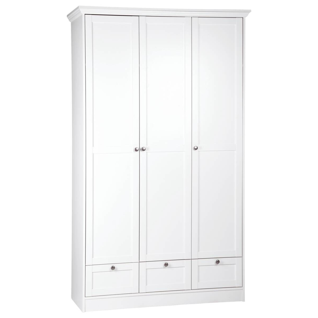 Kleiderschrank Landwood weiß B/H/T: ca. 120x200x51 cm