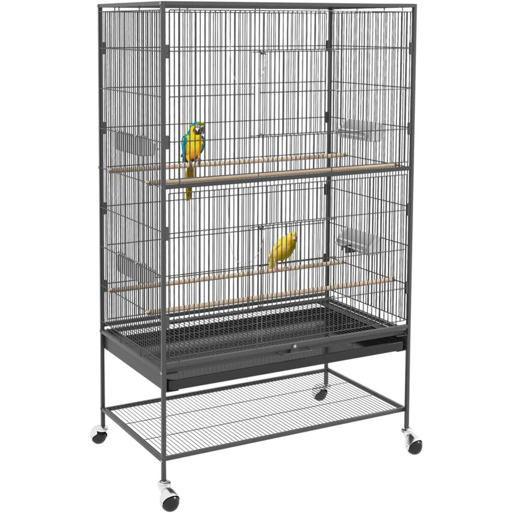 PawHut Tier-Zubehör grau Kunststoff B/H/L: ca. 57x94x153 cm