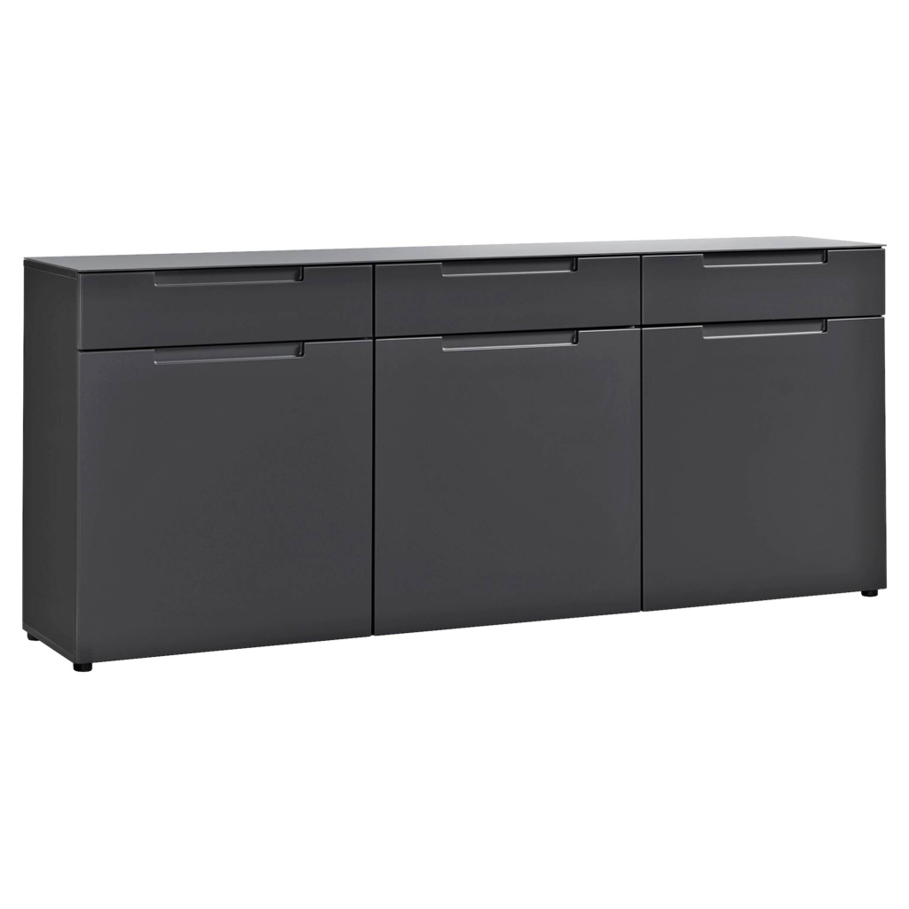 Sideboard Mailand anthrazit matt MDF B/H/T: ca. 192x83x40 cm