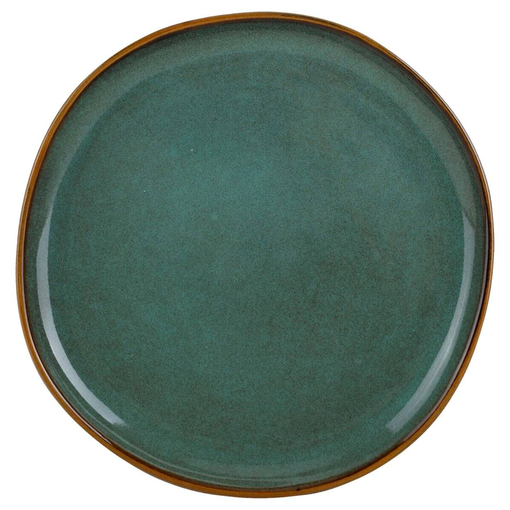 Dessertteller grün Steinzeug D: ca. 20,5 cm