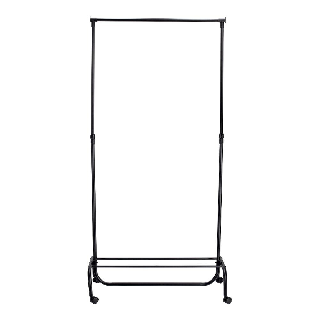 Zeller Kleiderständer schwarz Kunststoff B/H/L: ca. 43x175x86 cm