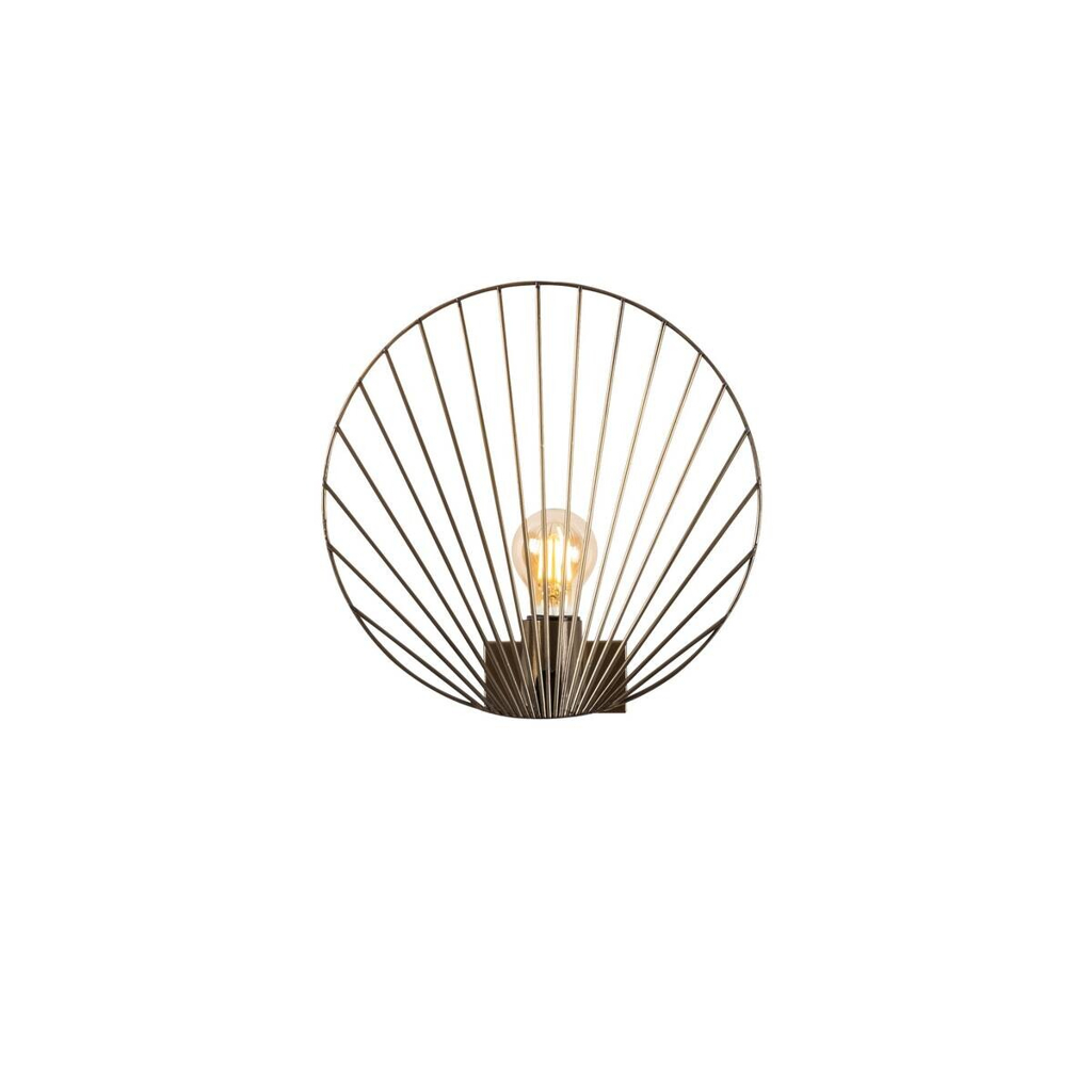 Opviq Wandleuchte Byisoo bronze Metall B/H/T/L/D: ca. 12x30x12x30x30 cm E27 1 Brennstellen
