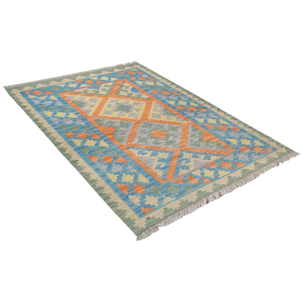 PersaTepp Teppich Kelim Gashgai blau B/H/L: ca. 107x1x141 cm