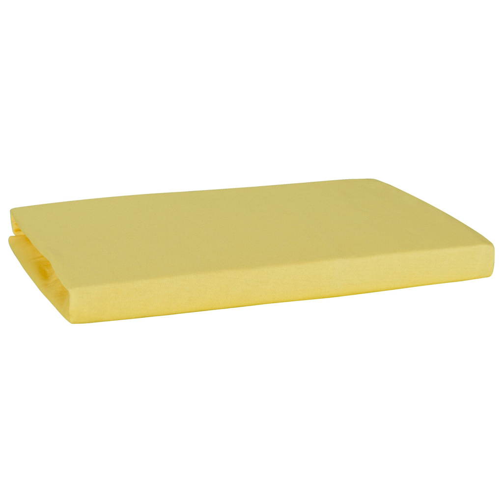Jersey Spannbetttuch gold Baumwolle B/L: ca. 100x200 cm