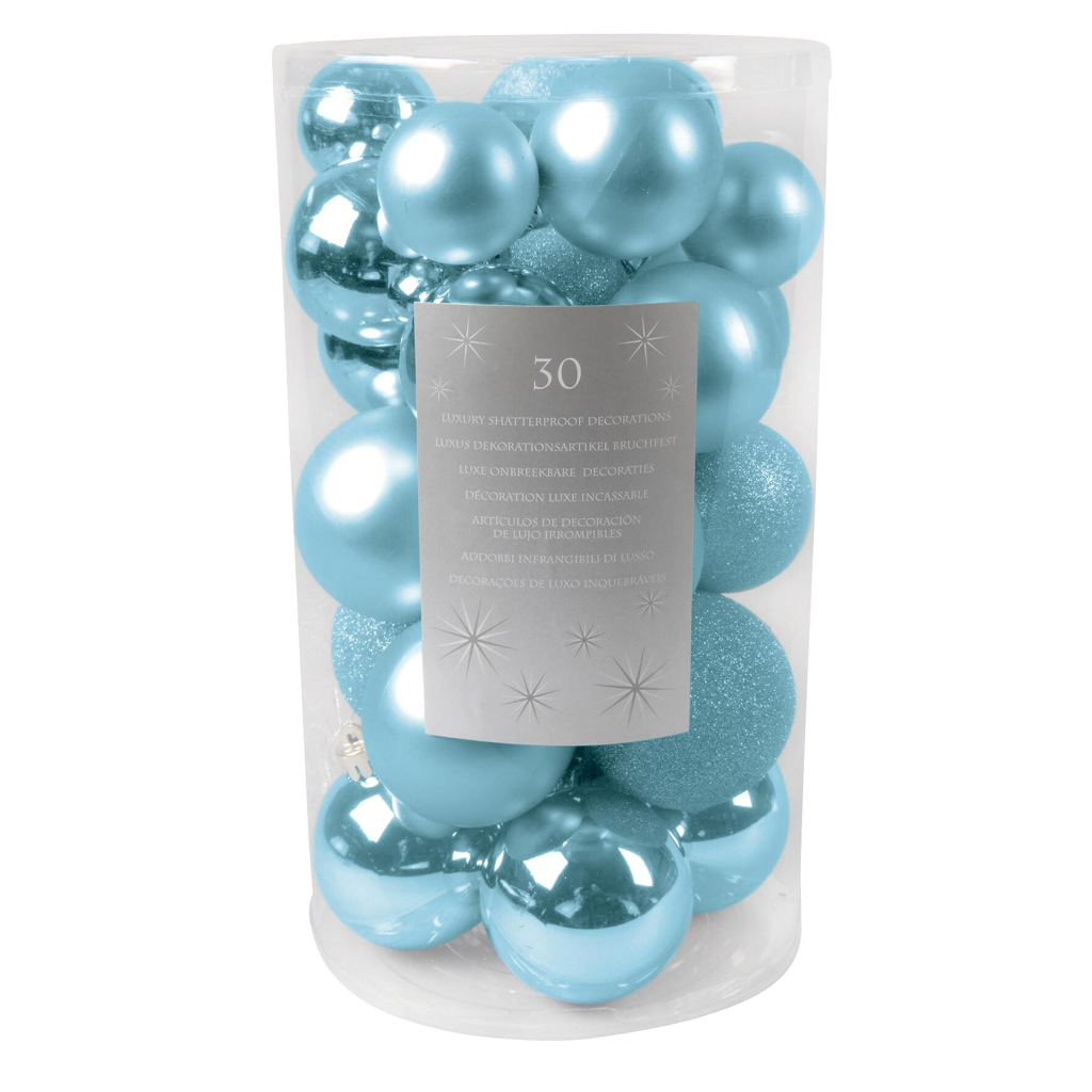 POCOline Weihnachtskugelset petrol D: ca. 6 cm