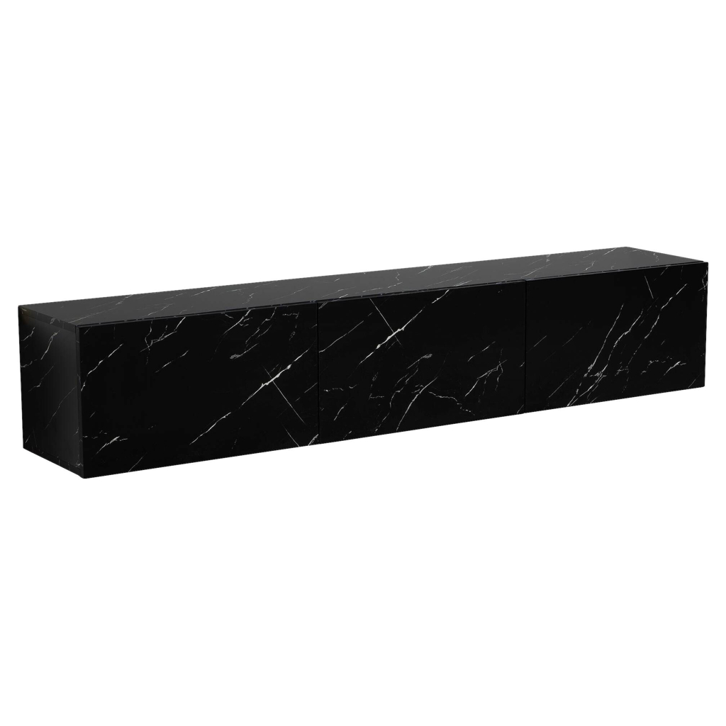 Lowboard schwarz Marmor Optik B/H/T: ca. 160x30x30 cm