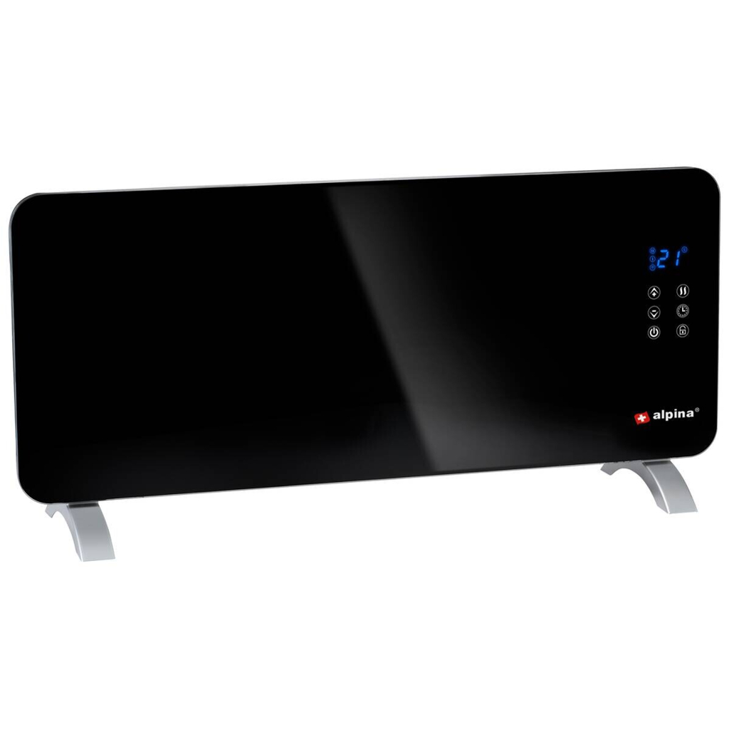 Konvektor schwarz B/H/L: ca. 13x47x96,5 cm ca. 1000 W
