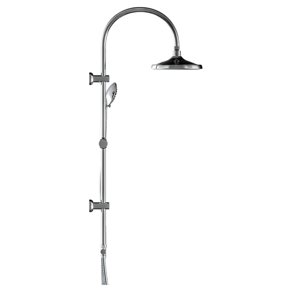 Eisl SOMMERREGEN Überkopf-Brauseset SOMMERREGEN Chrom B/H/T: ca. 27x78x8,5 cm 597101100