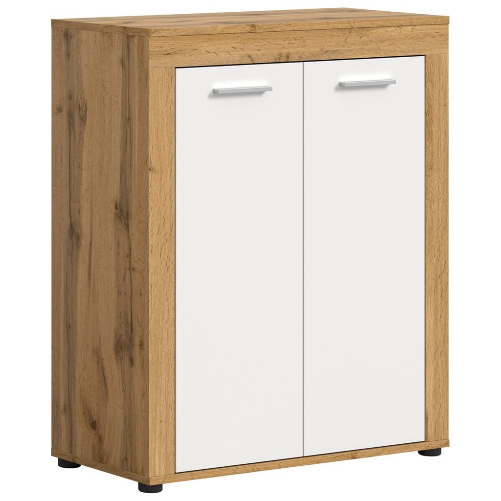 Schuhschrank JAM Eiche Wotan Nachbildung weiß B/H/T: ca. 80x95x35 cm