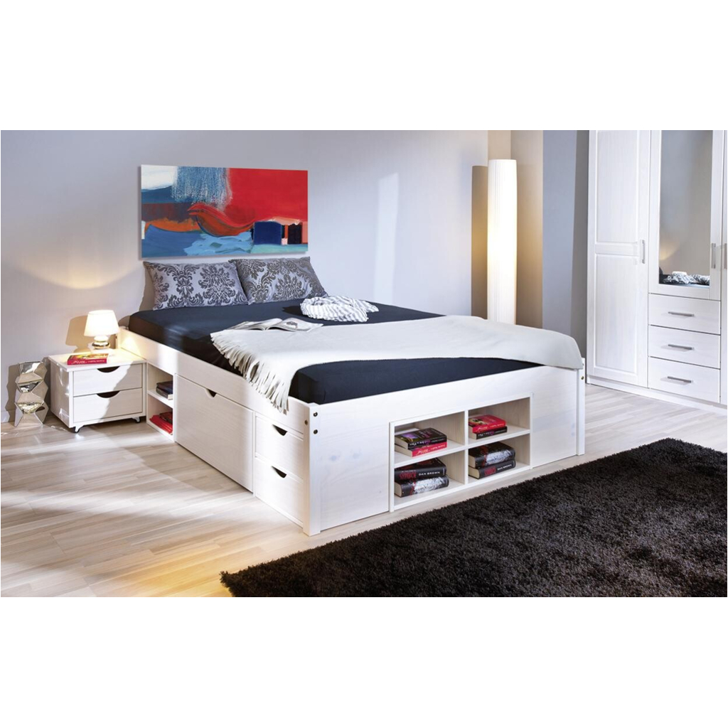 Funktionsbett Till weiß Liegefläche B/L: ca. 160x200 cm