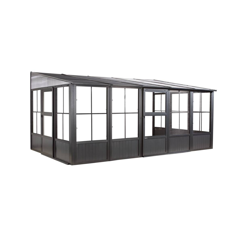 Sojag Terrassenüberdachung Mural anthrazit Aluminium B/H/L: ca. 502x244,5x308,96 cm