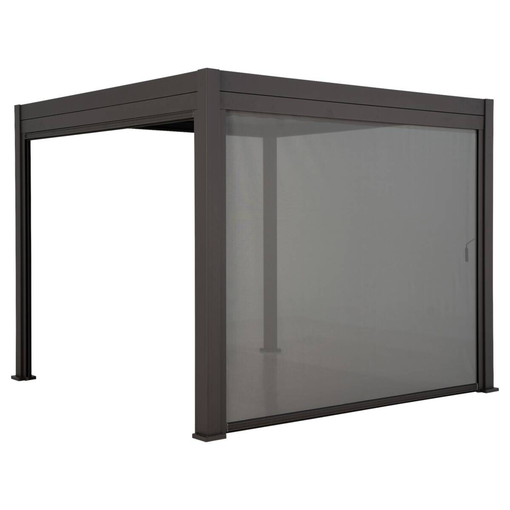 Mirador Sonnenrollo für Pergola Classic und Deluxe anthrazit Aluminium B/H/L: ca. 370,5x236,5x7 cm