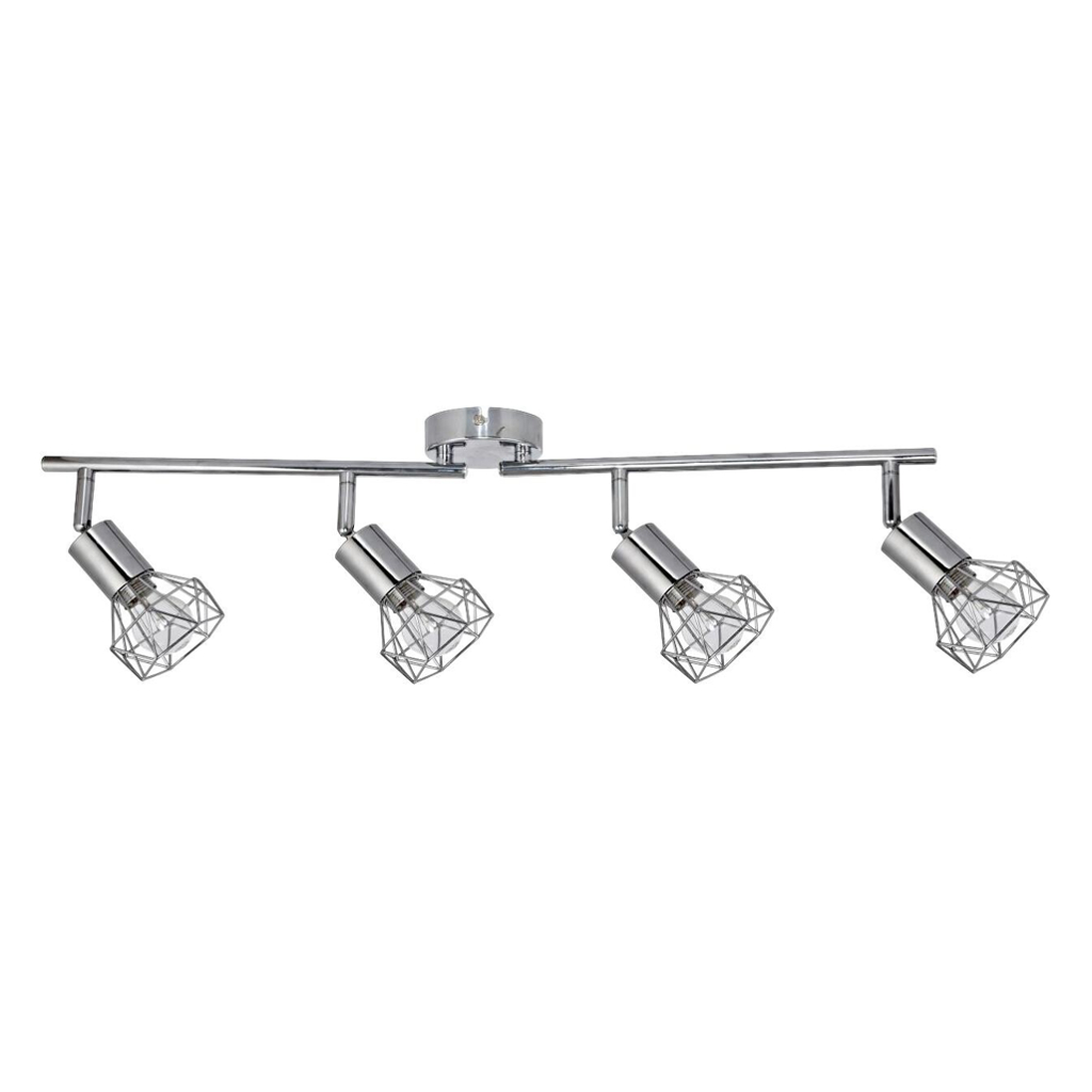 POCOline Spot 4-flg. Aurelius Chrom Metall B/H/L: ca. 21x10x73 cm E14 4 Brennstellen