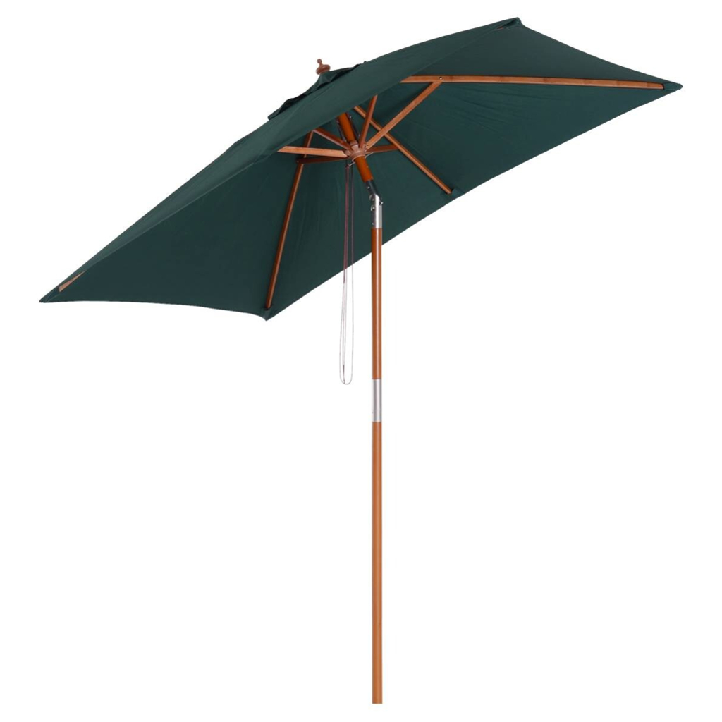 Outsunny Sonnenschirm grün Polyester B/H/L: ca. 150x230x200 cm
