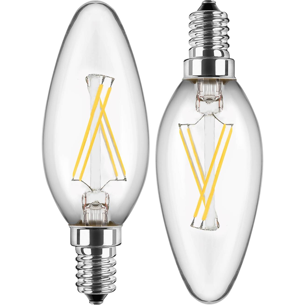 Blulaxa LED-Leuchtmittel Kerzenlampe Filamentlampe 49060 2er Pack E14