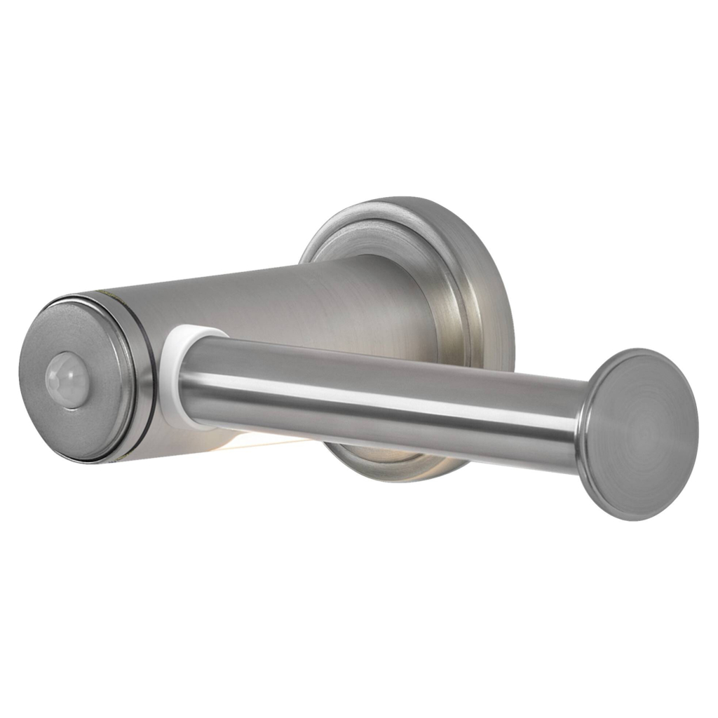 LED-Toilettenpapierhalter silber Kunststoff B/H/L: ca. 6,7x11,1x18 cm