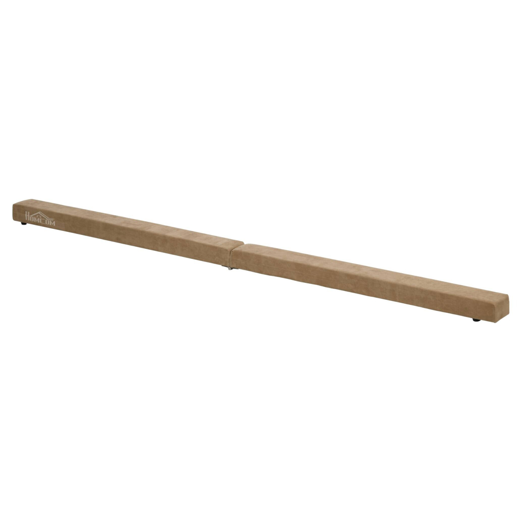 HOMCOM Schwebebalken braun Polyester B/H/L: ca. 10x6,5x210 cm