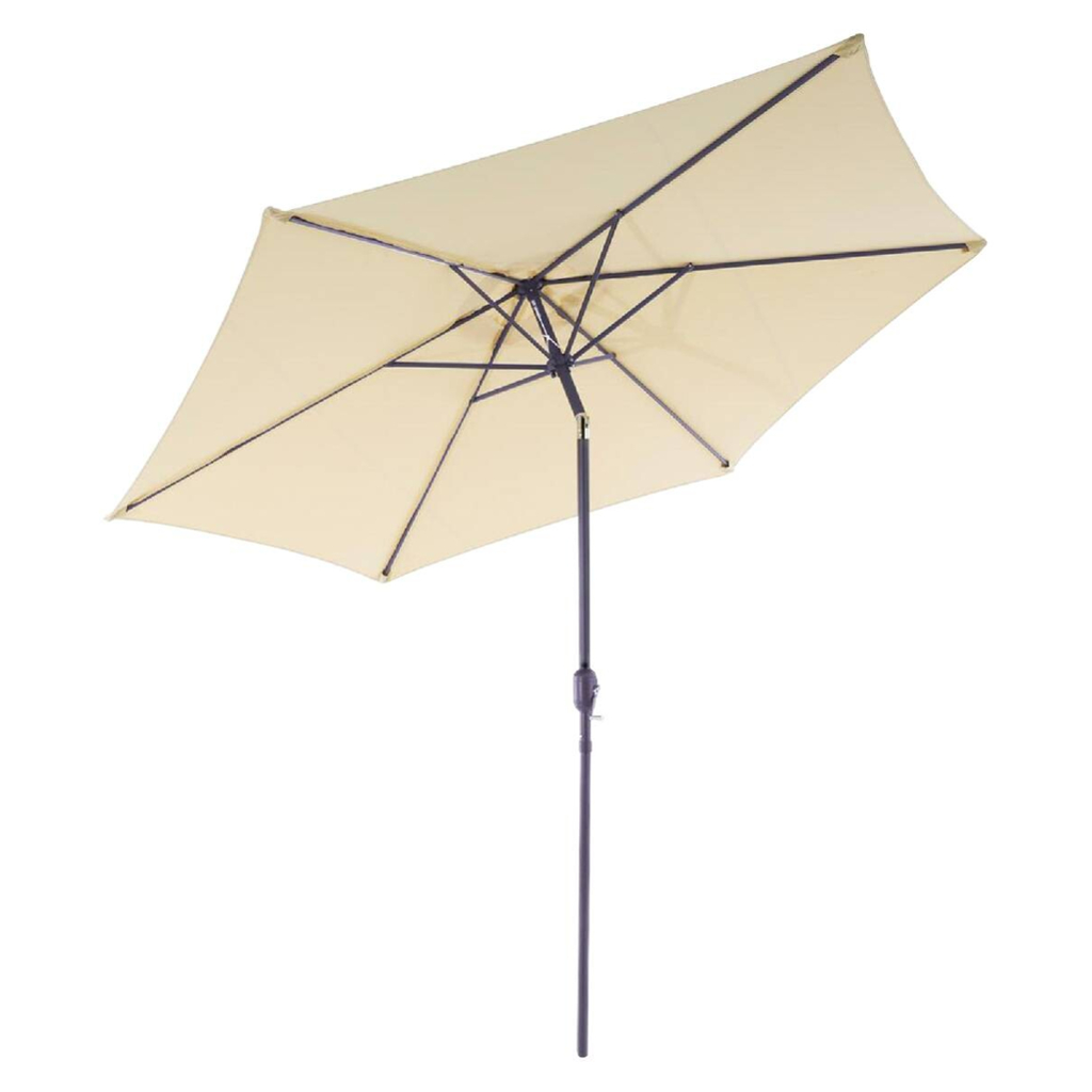 VCM Sonnenschirm creme Polyester-Mischgewebe H/D: ca. 230x290 cm
