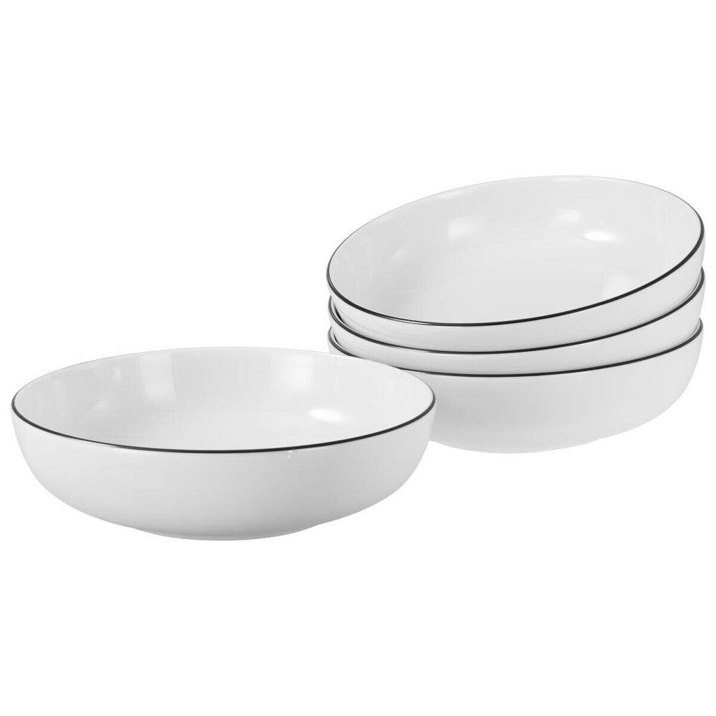 CreaTable Schüssel-Set Allround Black Line schwarz Porzellan