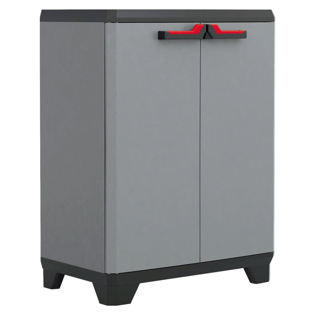 Keter Kunststoffschrank Stilo grau Kunststoff B/H/L: ca. 68x90x39 cm