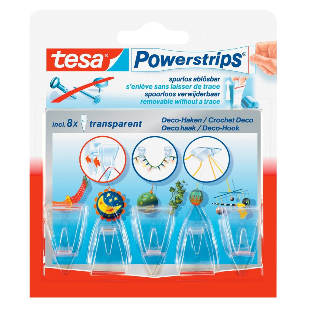 Powerstrips transparent Kunststoff B/H/L: ca. 18,5x34x13,5 cm