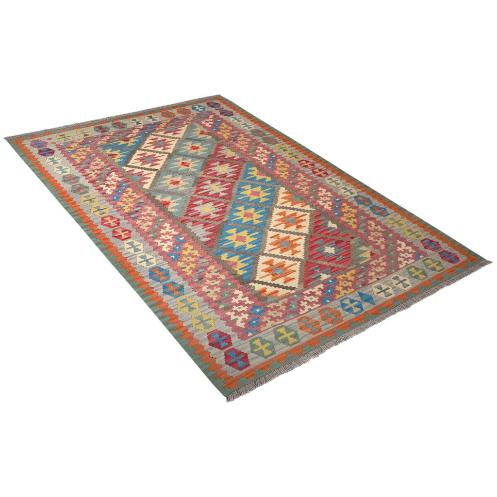 PersaTepp Teppich Kelim Gashgai grau B/H/L: ca. 173x1x245 cm