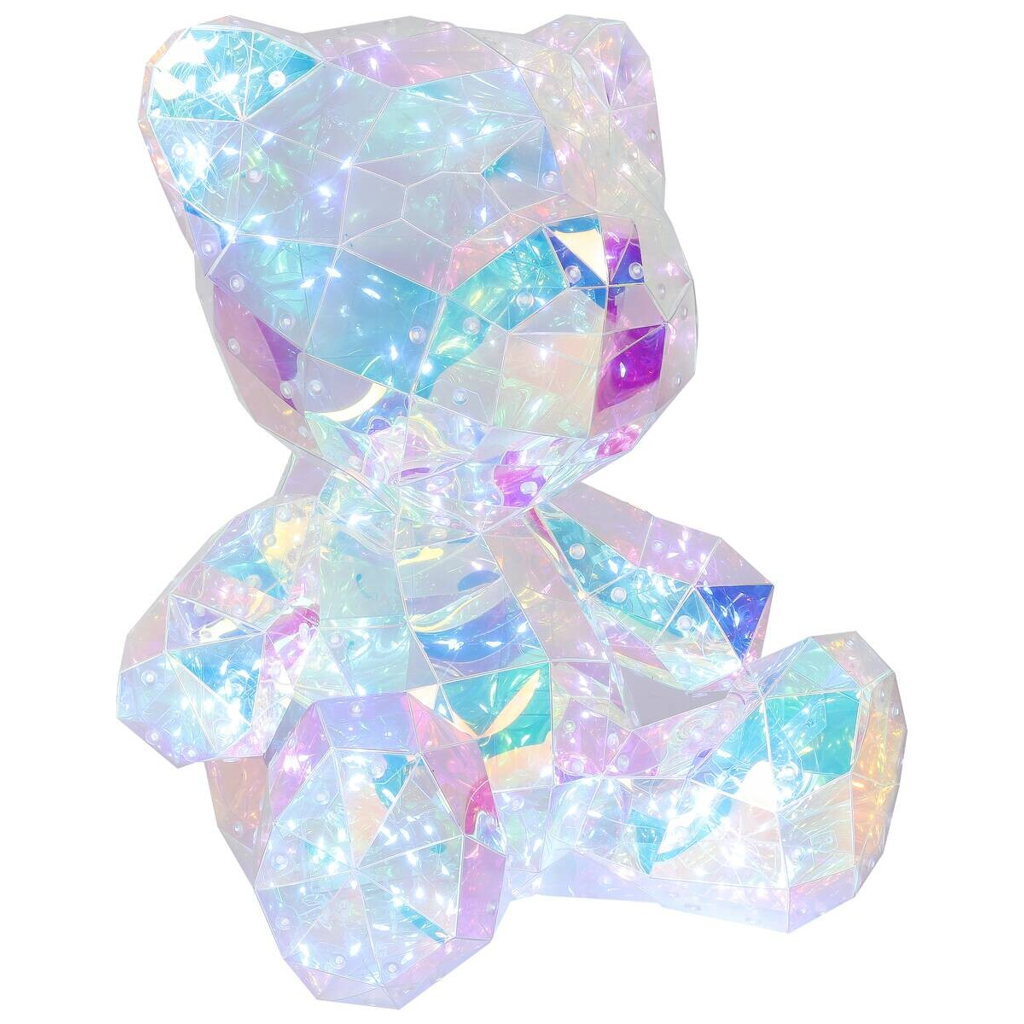Nolo LED-Dekoleuchte Bear transparent Kunststoff B/H/L: ca. 32x40x29 cm