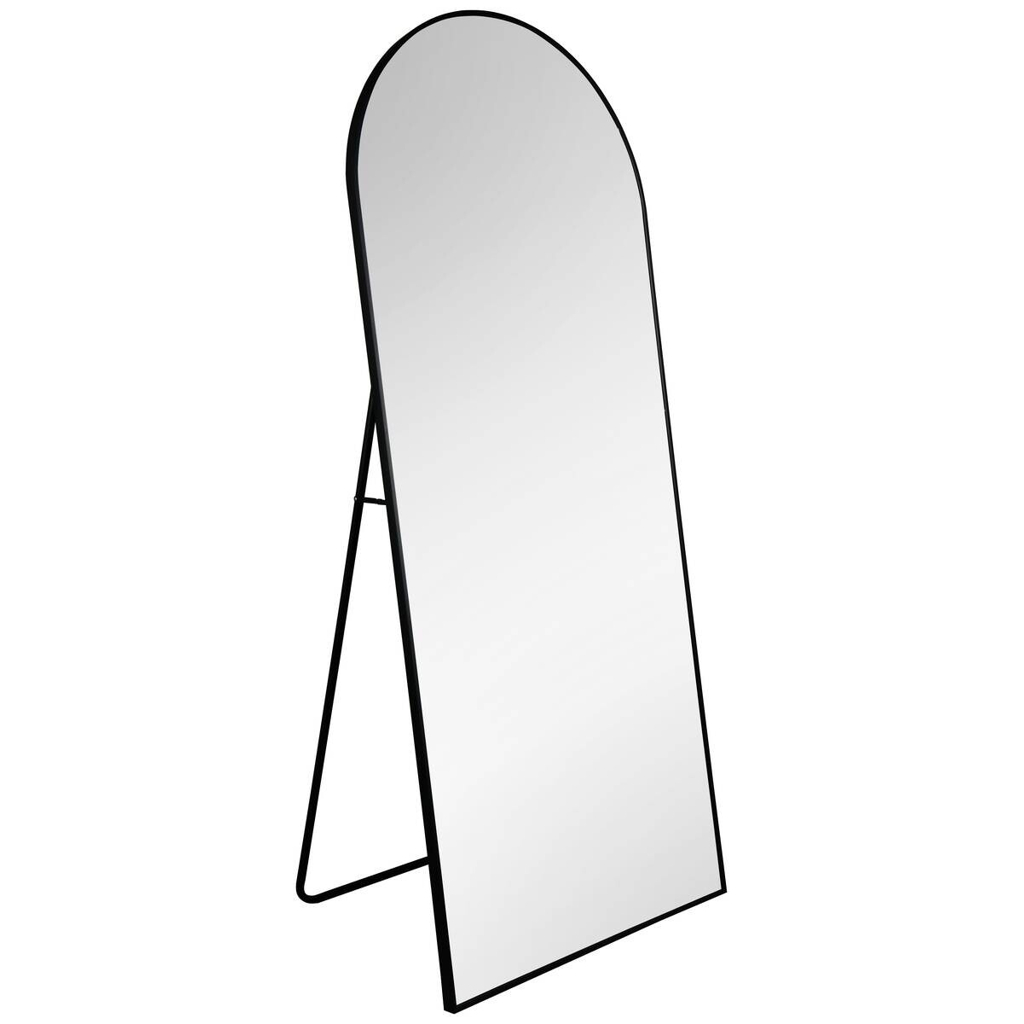 Standspiegel Britt schwarz Metall B/H/T: ca. 70x170x4 cm