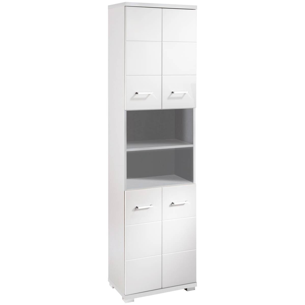 Hochschrank NEBRASKA weiß weiß Hochglanz B/H/T: ca. 50x192x31,5 cm