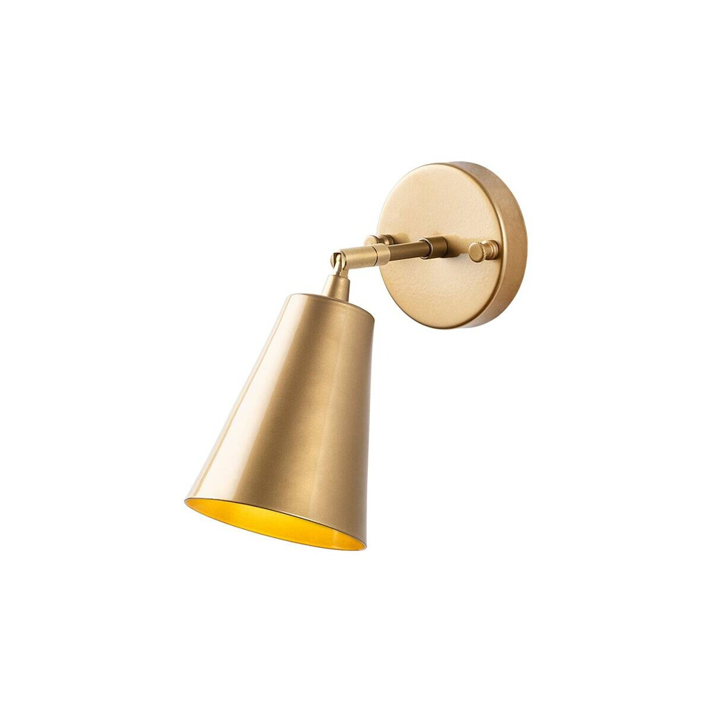 Opviq Wandleuchte Evander gold Metall Glas B/H/T/L/D: ca. 26x21x26x10x10 cm E27 1 Brennstellen