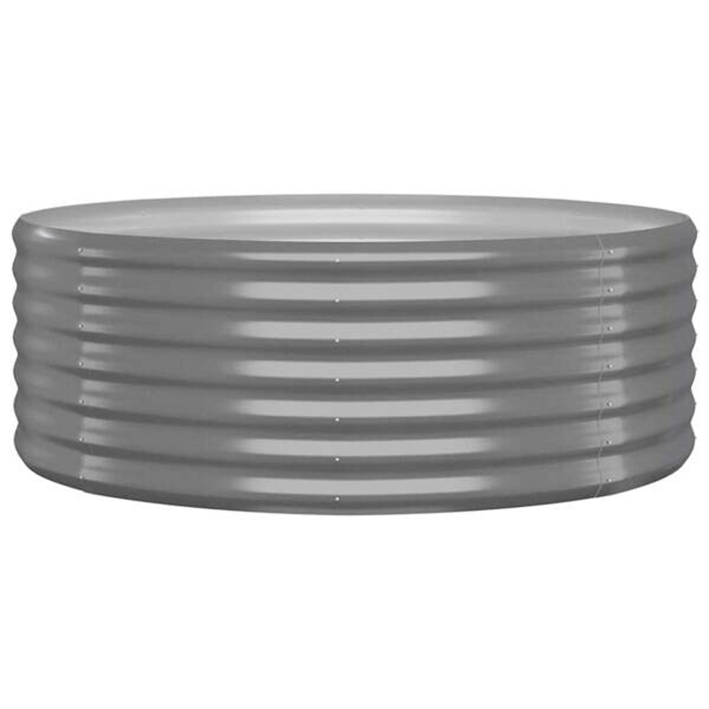 Hochbeet grau Stahl B/H/L: ca. 100x36x100 cm