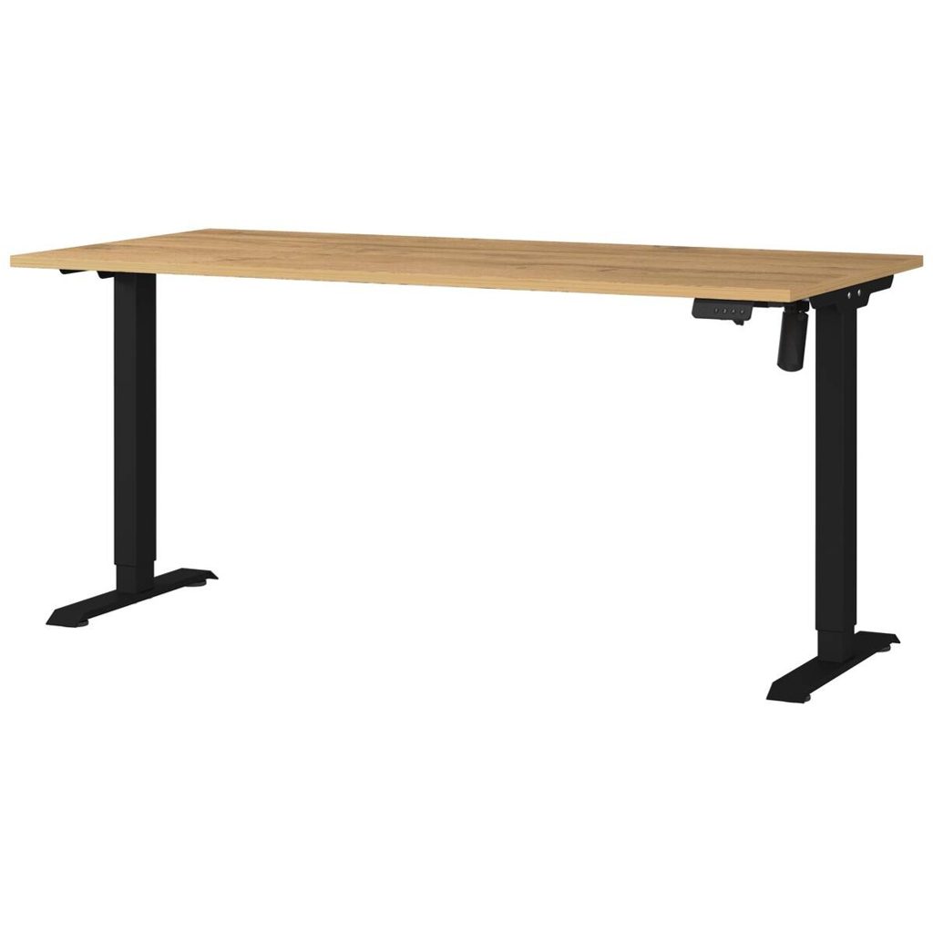Schreibtisch 8024-582 Eiche Grand-Son Nachbildung schwarz B/H/T: ca. 160x118x80 cm