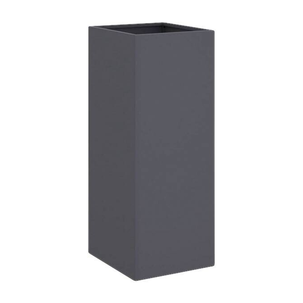 vidaXL Pflanzkübel anthrazit Stahl B/H/L: ca. 29x75x32 cm