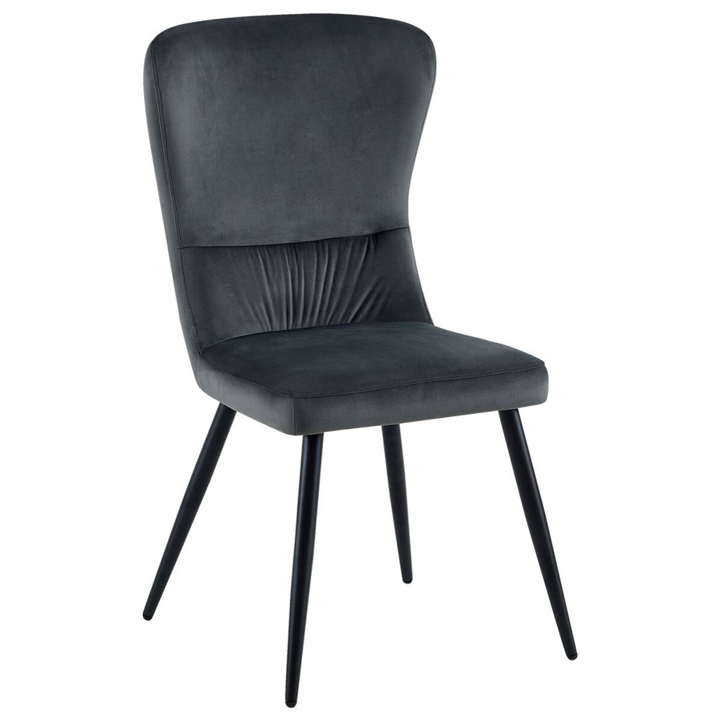Stuhl Kate grau Samt B/H/T: ca. 60x94,5x51,5 cm