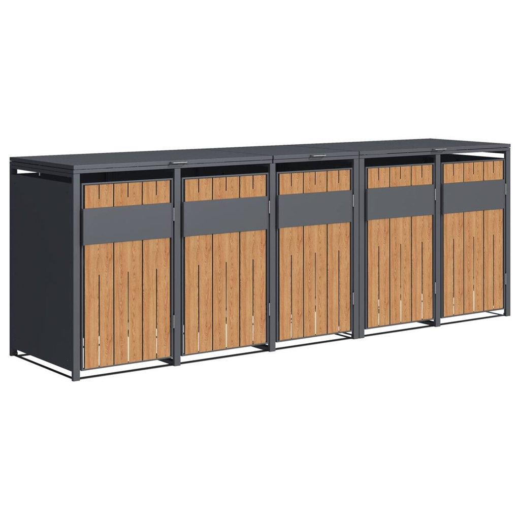 Westmann Mülltonnenbox Varius Holzoptik B/H/L: ca. 330x116x80 cm