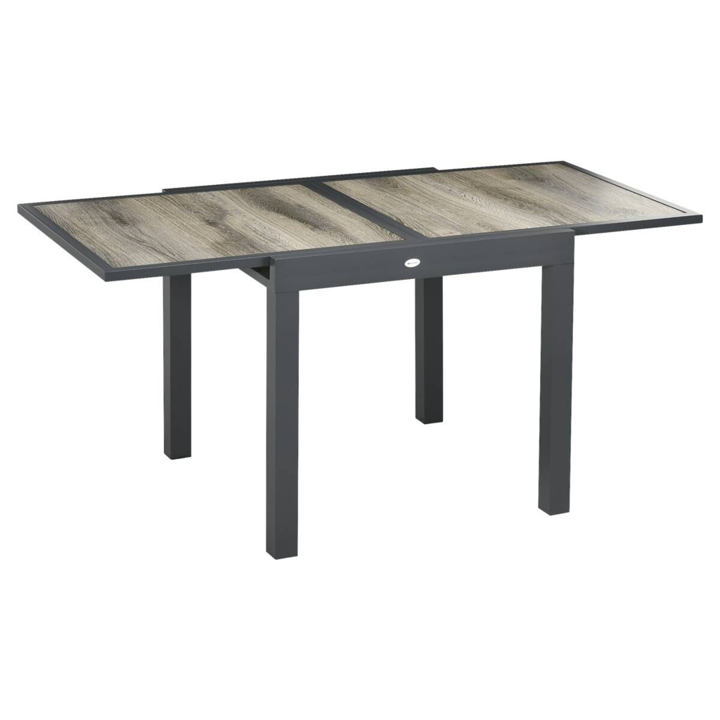 Gartentisch beige Aluminium B/H/L: ca. 80x75x160 cm
