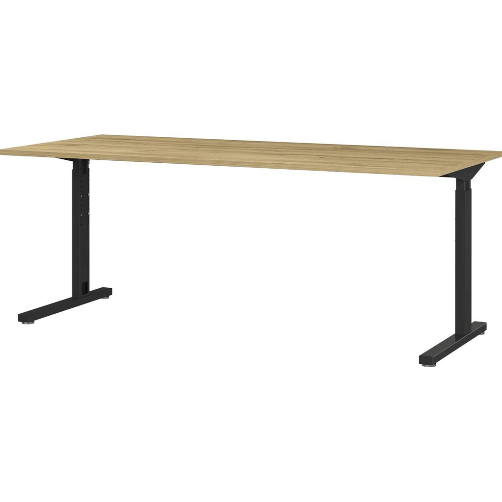 Schreibtisch 4253-582 Eiche Grand-Son Nachbildung schwarz B/H/T: ca. 180x80x80 cm