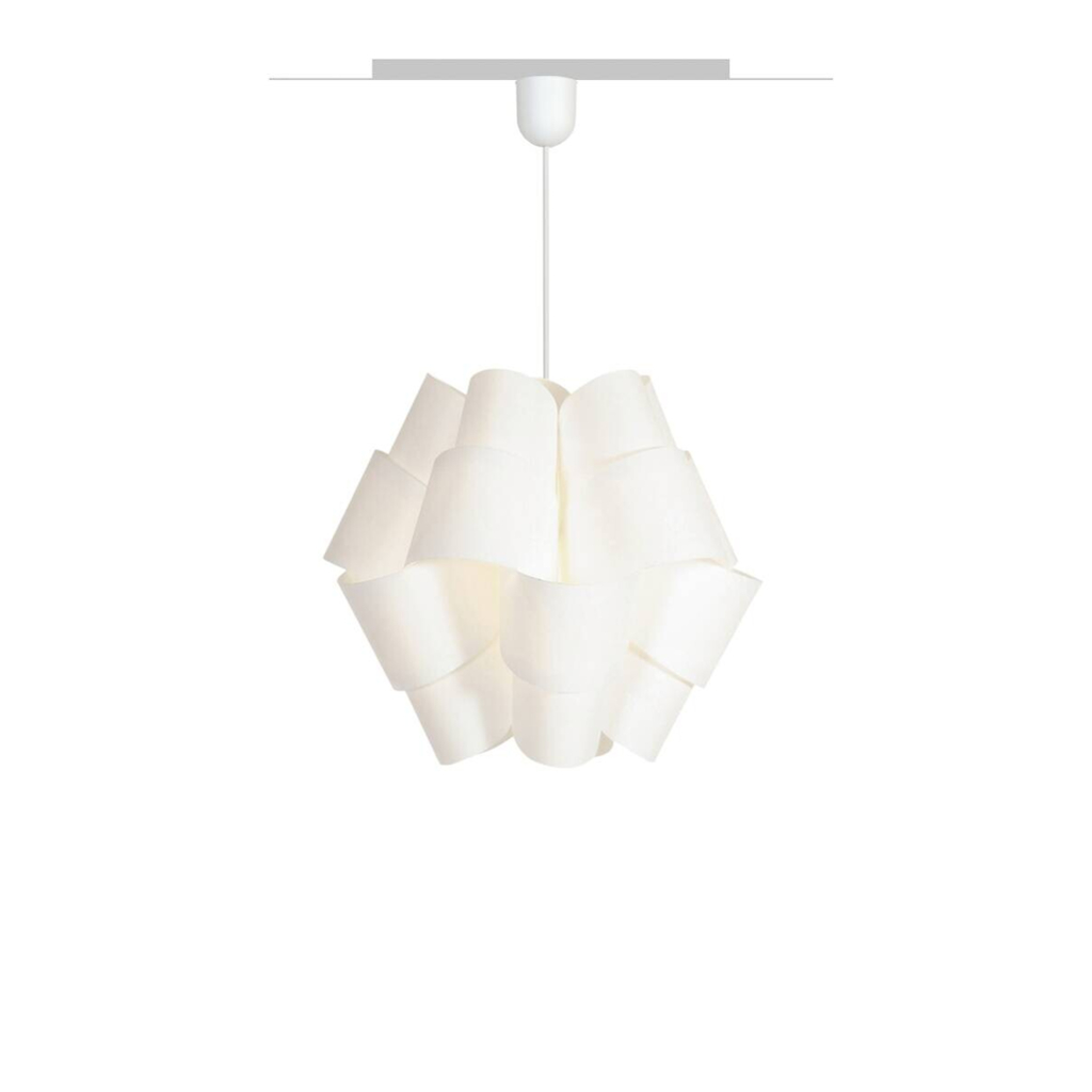 Kayoom Pendelleuchte weiß Polypropylen B/H/L: ca. 37,5x39x37,5 cm E27 1 Brennstellen