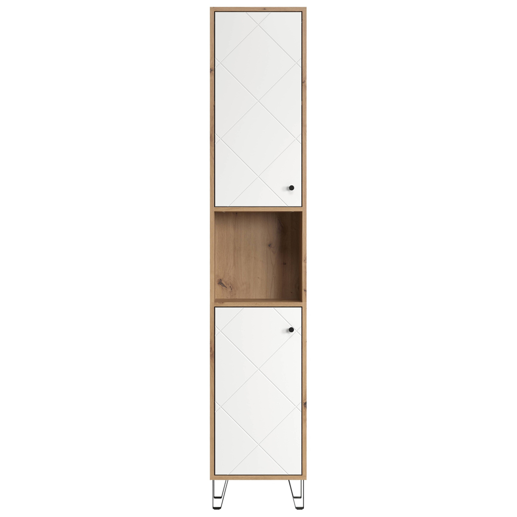 Hochschrank Touch Eiche Artisan Nachbildung weiß matt B/H/T: ca. 36x191x29 cm