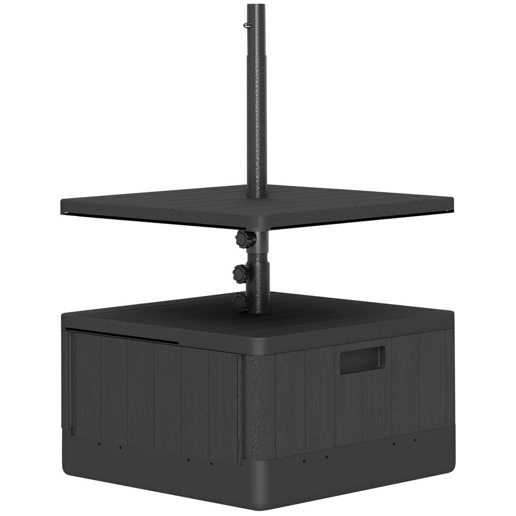 Outsunny Schirmständer schwarz Metall B/H/L: ca. 53x45x53 cm