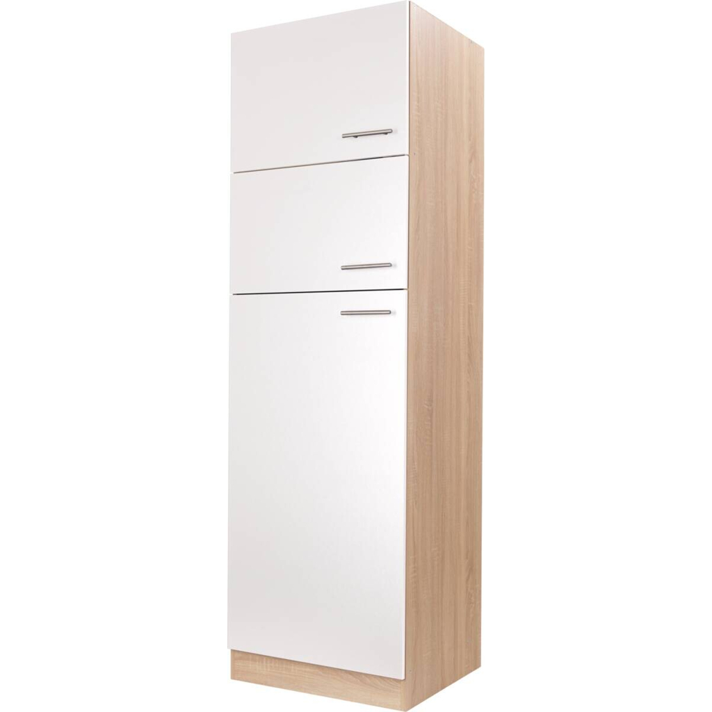 Kühlumbauschrank Merle weiß B/H/T: ca. 60x200x60 cm