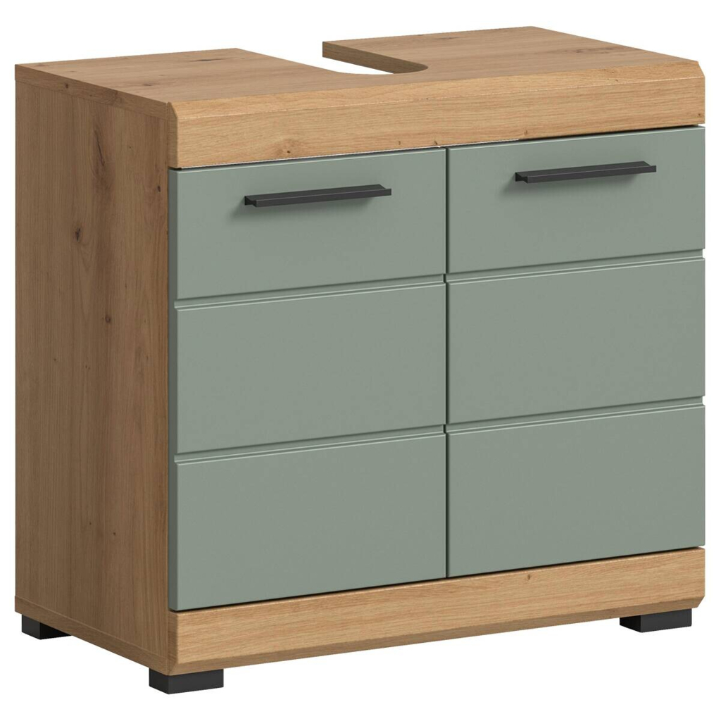 Waschbeckenunterschrank Scout Eiche Artisan Nachbildung salbei Nachbildung B/H/T: ca. 60x56x34 cm